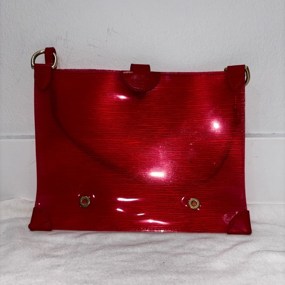 Rare translucent Louis Vuitton tote w/ beautiful matching translucent mini pouch - Picture 7 of 8